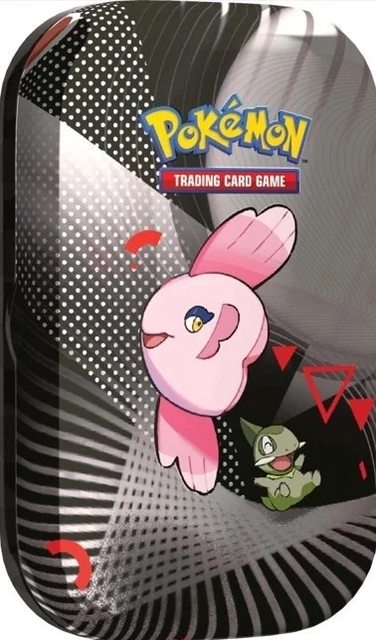 Scarlet & Violet – Black Bolt & White Flare – Unova [ Flamigo ]- Mini Tins | Mini Latas – Ingles foto 1