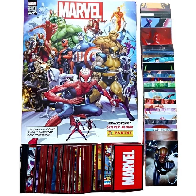 Marvel 80 Años: Álbum Completo A Pegar + Cartas foto 1