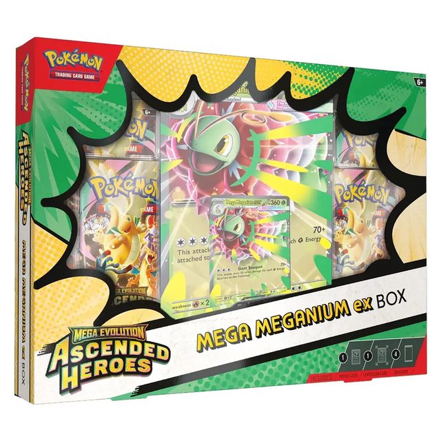 Mega Evolution – Ascended Heroes – Premium Collection [Mega-Meganium] – Ingles [PREVENTA] foto 1