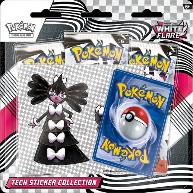 Scarlet & Violet – White Flare – Tech Sticker Collection – Español foto 1